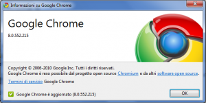 Google Chrome 8